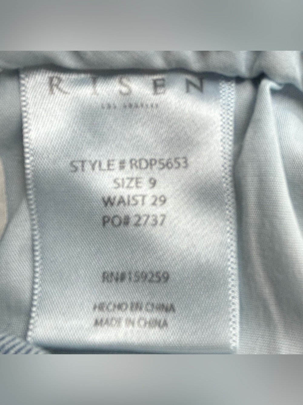 Risen High Rise Cropped Wide Leg Flare Jeans Medium Wash Size 9/29 - Picture 13 of 15